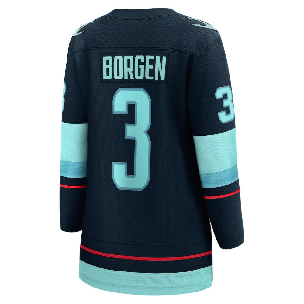Will Borgen Seattle Kraken Fanatics Women's Home Breakaway Player Jersey
