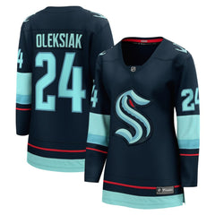 Jamie Oleksiak Seattle Kraken Fanatics Women's Home Breakaway Player Jersey