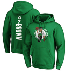 Jaylen Brown Boston Celtics Playmaker Name & Number Pullover Hoodie - Kelly Green shop