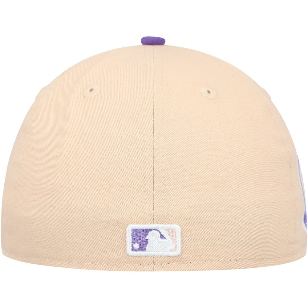 New York Yankees Subway Series Side Patch 59FIFTY Fitted Hat - Peach/Purple | New Era