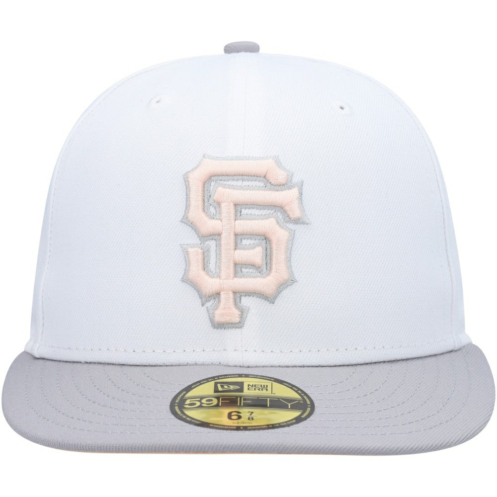 San Francisco Giants 2002 World Series Side Patch Undervisor 59FIFTY Fitted Hat - White/Gray | New Era