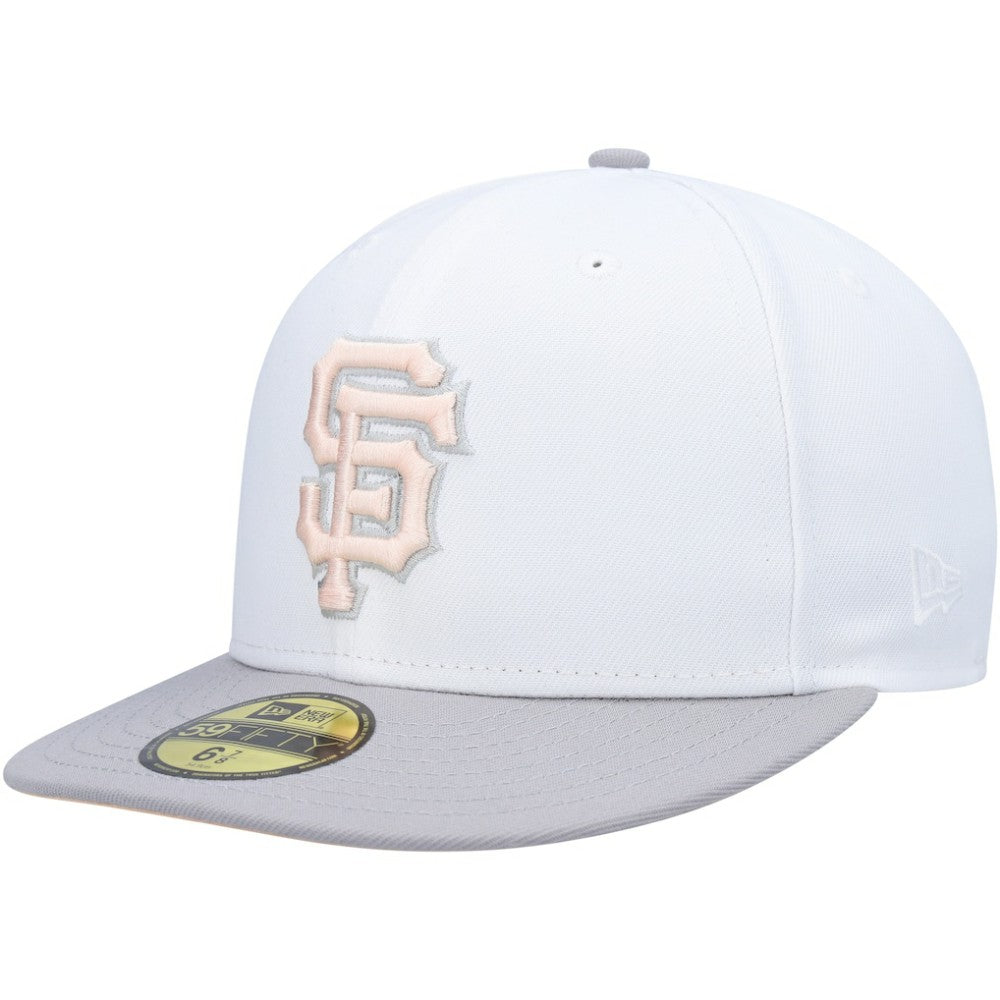San Francisco Giants 2002 World Series Side Patch Undervisor 59FIFTY Fitted Hat - White/Gray | New Era