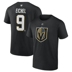 Jack Eichel Vegas Golden Knights Fanatics Authentic Stack Name & Number T-Shirt
