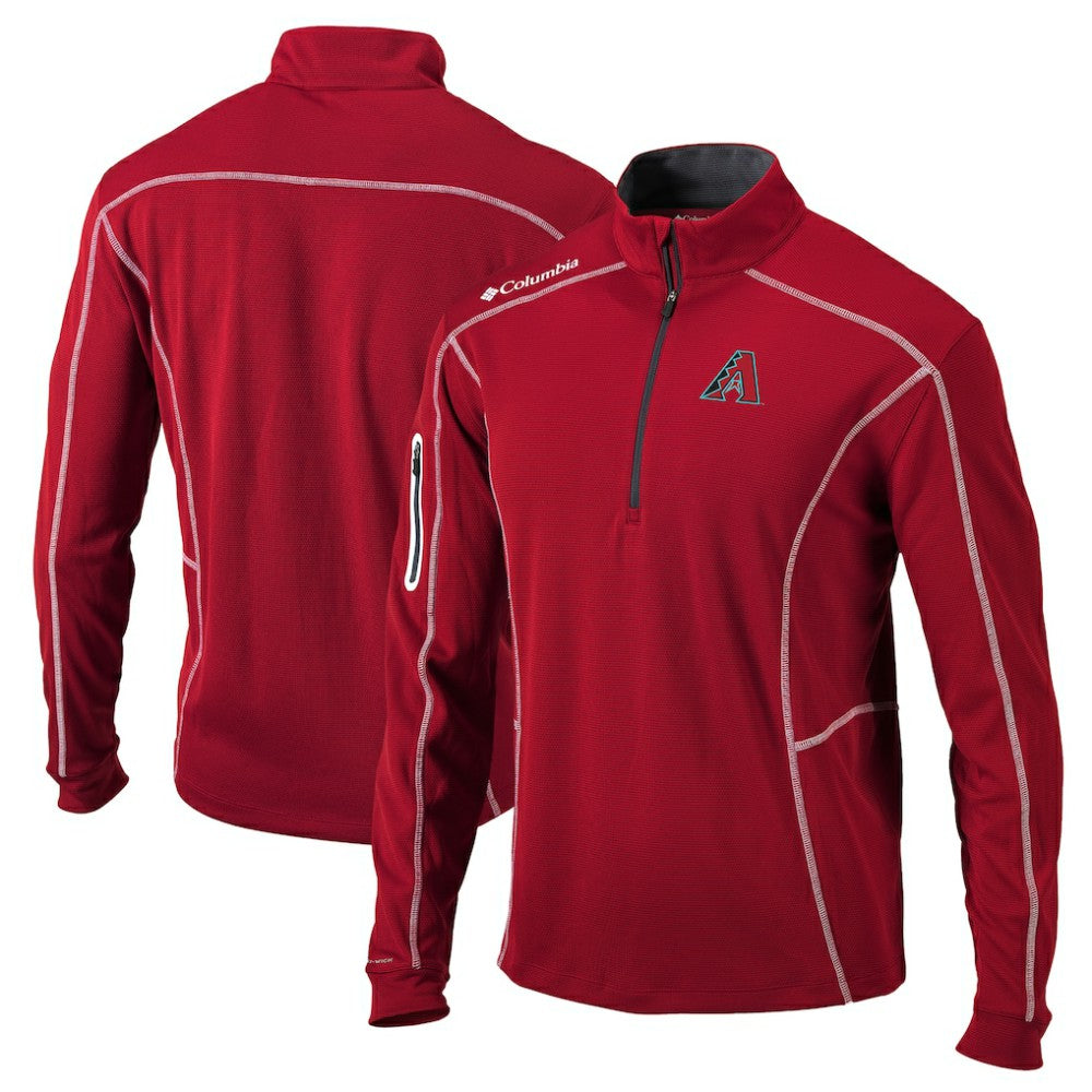 Arizona Diamondbacks Shotgun Omni-Wick Quarter-Zip Pullover Jacket - Red | Columbia