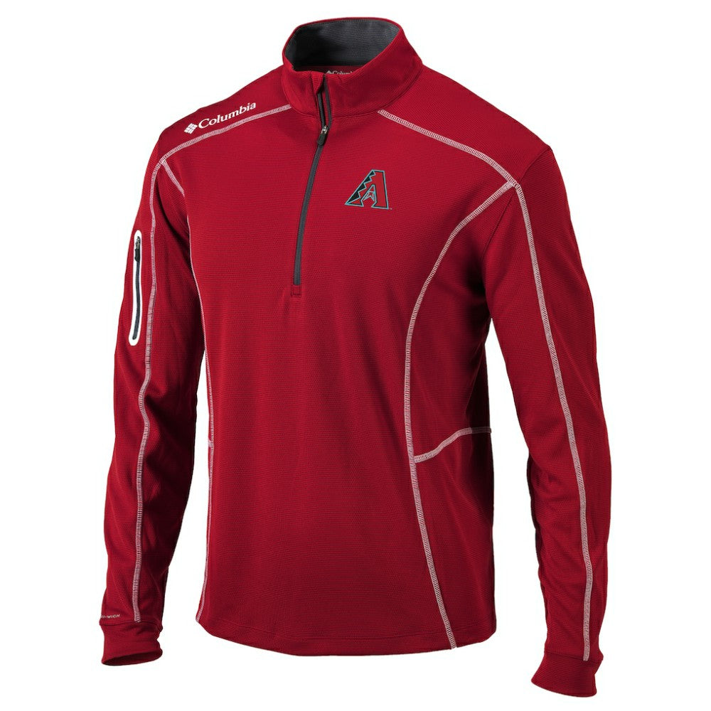Arizona Diamondbacks Shotgun Omni-Wick Quarter-Zip Pullover Jacket - Red | Columbia
