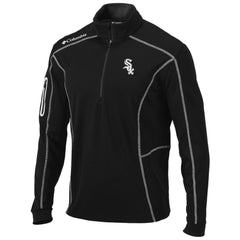 Chicago White Sox Shotgun Omni-Wick Quarter-Zip Pullover Jacket - Black | Columbia