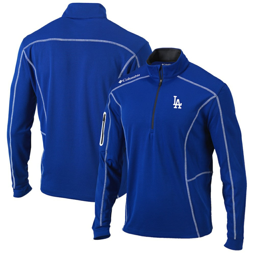 Los Angeles Dodgers Shotgun Omni-Wick Quarter-Zip Pullover Jacket - Royal | Columbia