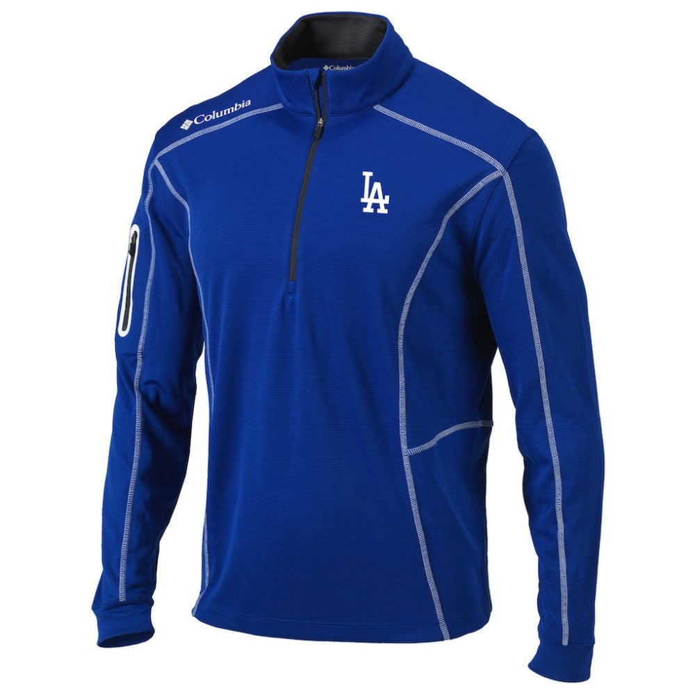 Los Angeles Dodgers Shotgun Omni-Wick Quarter-Zip Pullover Jacket - Royal | Columbia