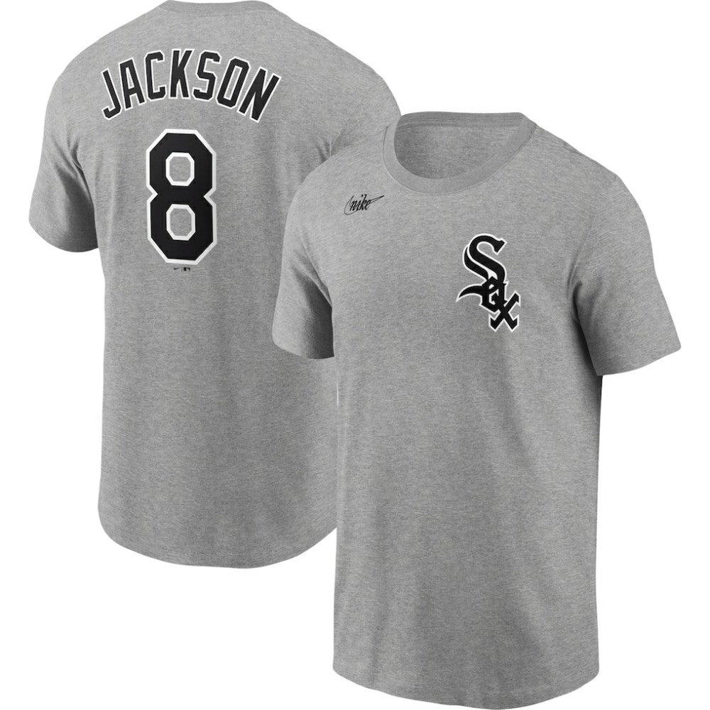 Bo Jackson Chicago White Sox Cooperstown Collection Name & Number T-Shirt - Heathered Gray | Nike