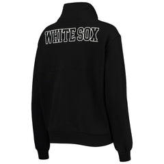 Chicago White Sox The Wild Collective Women's Two-Hit Quarter-Zip Pullover Top - Black