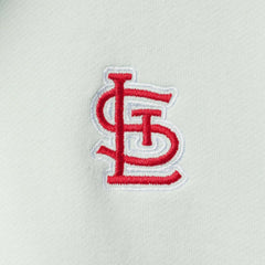 St. Louis Cardinals The Wild Collective Women's Two-Hit Quarter-Zip Pullover Top - Light Blue