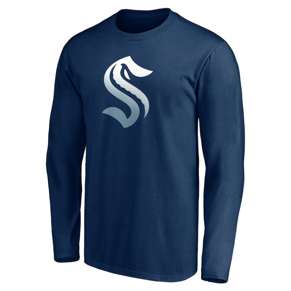 Seattle Kraken Gradient Logo Long Sleeve T-Shirt
