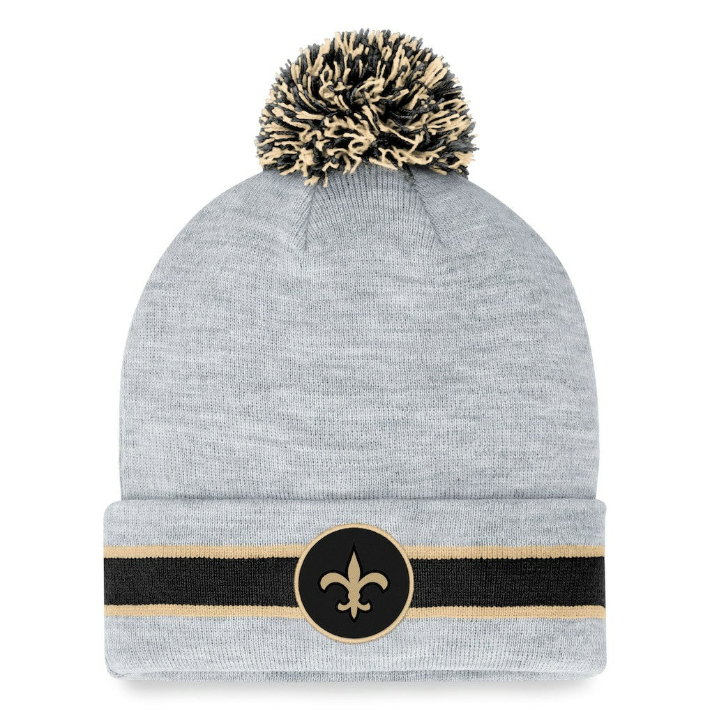 NFL New Orleans Saints Cuffed Knit Hat with Pom