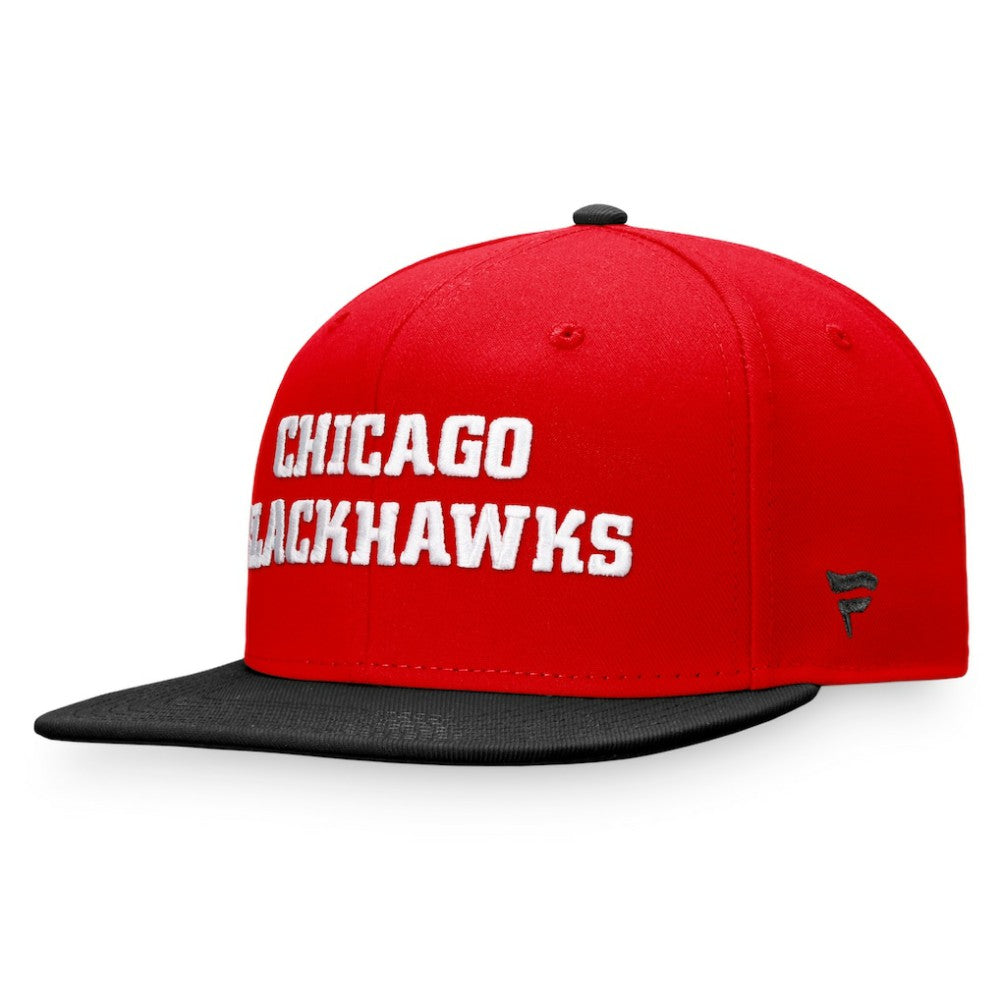 Chicago Blackhawks Fanatics Iconic Color Blocked Snapback Hat