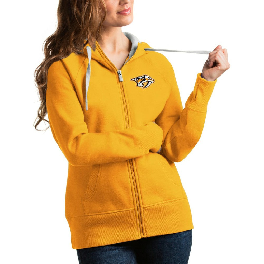Nashville Predators Antigua Women's Victory Full-Zip Hoodie