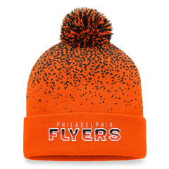 Philadelphia Flyers Fanatics Iconic Gradient Cuffed Knit Hat with Pom