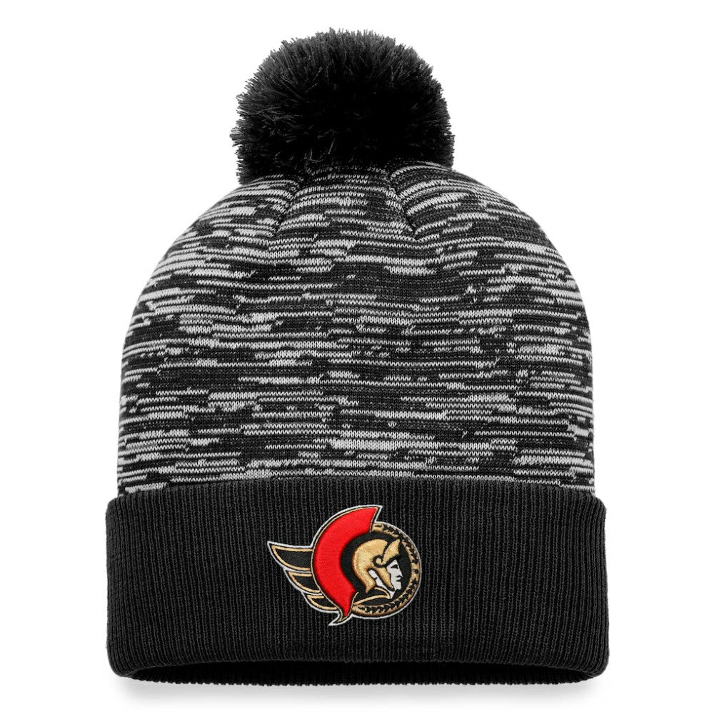 Ottawa Senators Fanatics Defender Cuffed Knit Hat with Pom