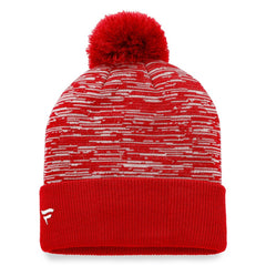 Chicago Blackhawks Fanatics Defender Cuffed Knit Hat with Pom