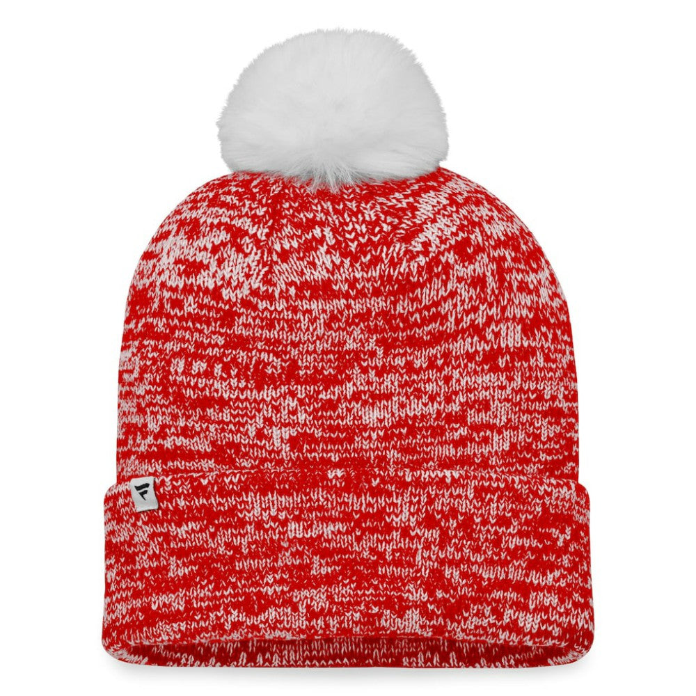 Chicago Blackhawks Fanatics Women's Glimmer Cuffed Knit Hat with Pom
