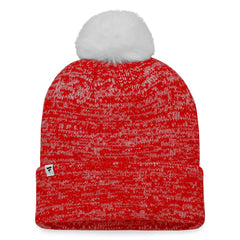 Calgary Flames Fanatics Women's Glimmer Cuffed Knit Hat with Pom