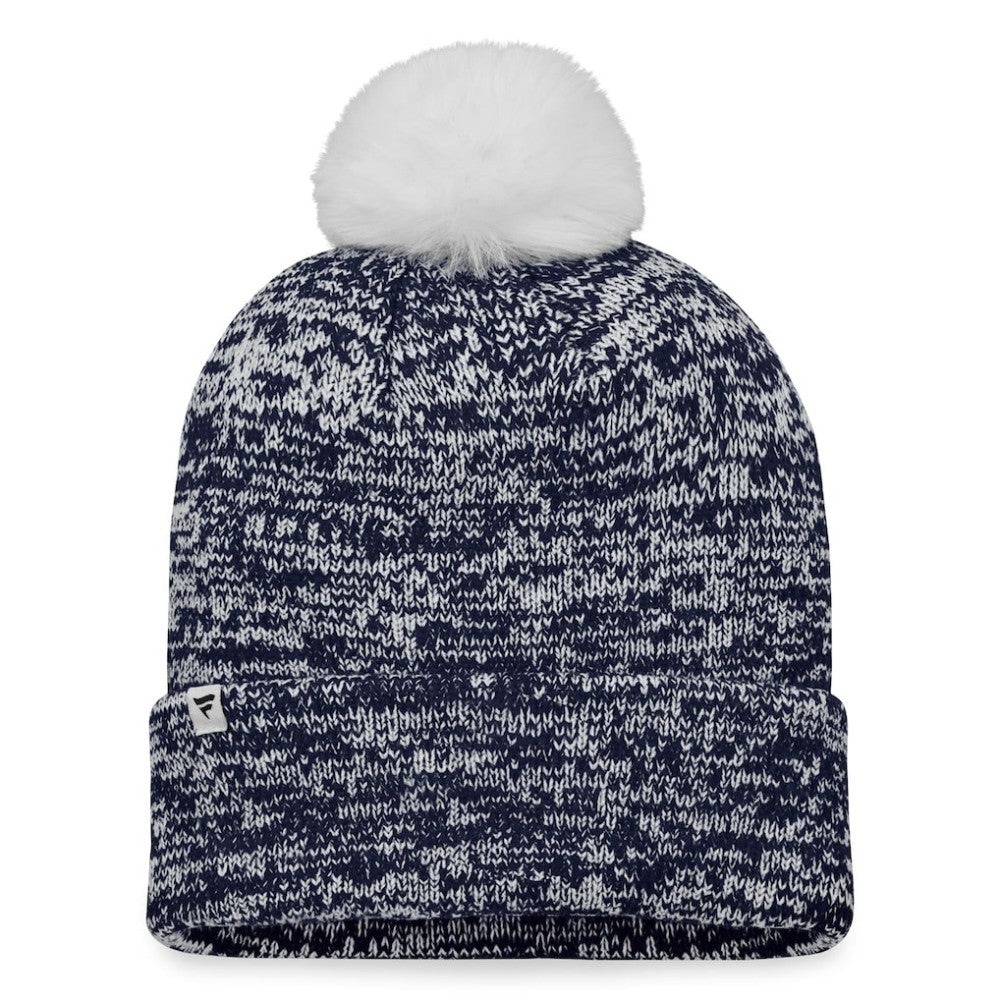 Seattle Kraken Fanatics Women's Glimmer Cuffed Knit Hat with Pom
