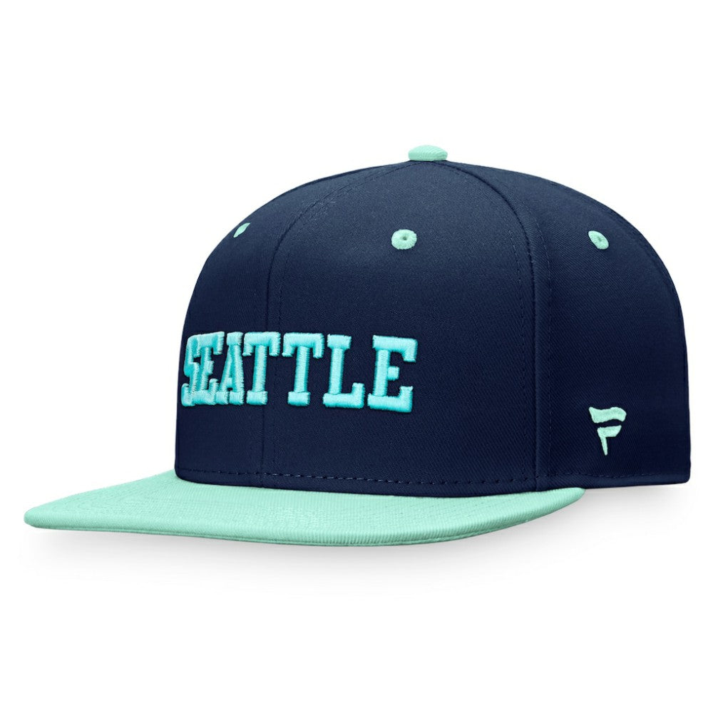 Seattle Kraken Fanatics Heritage City Two-Tone Snapback Hat