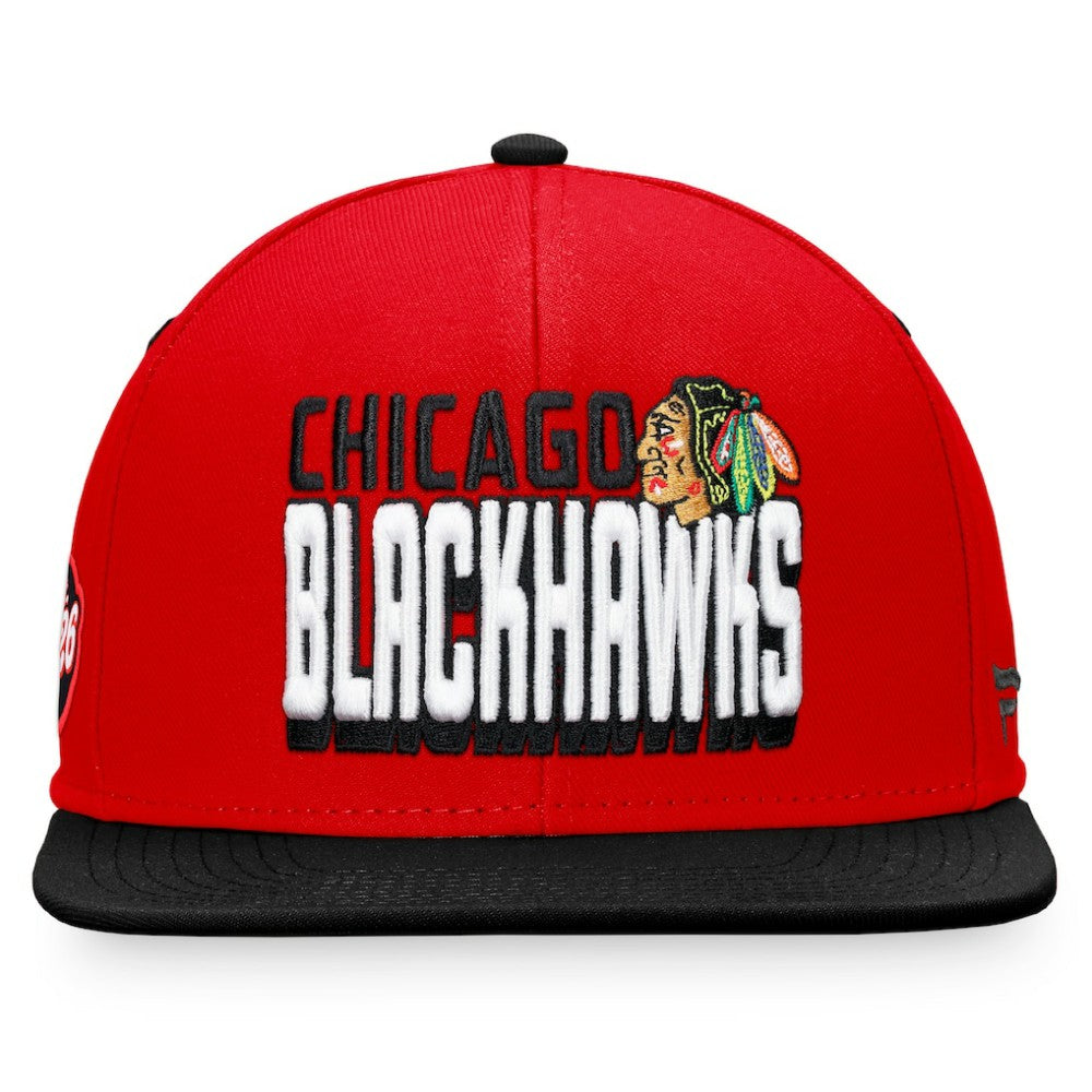 Chicago Blackhawks Fanatics Heritage Retro Two-Tone Snapback Hat