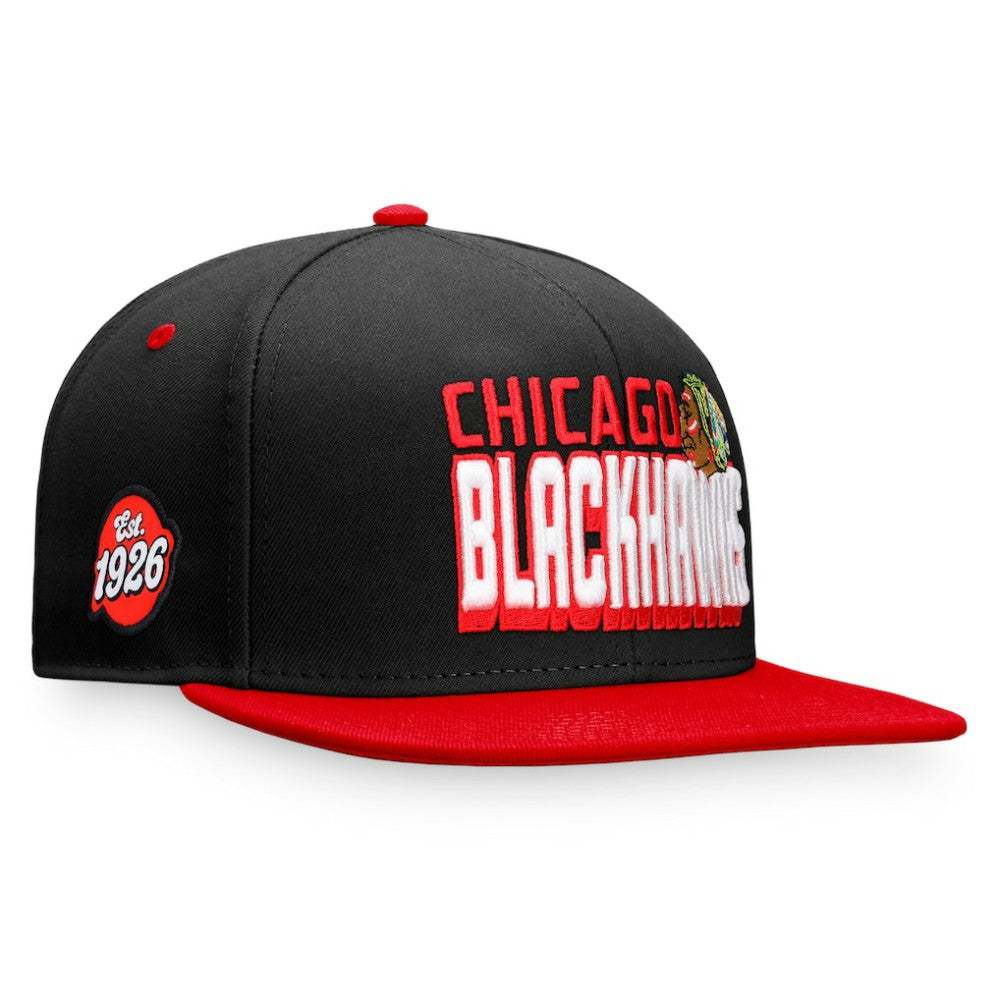 Chicago Blackhawks Fanatics Heritage Retro Two-Tone Snapback Hat