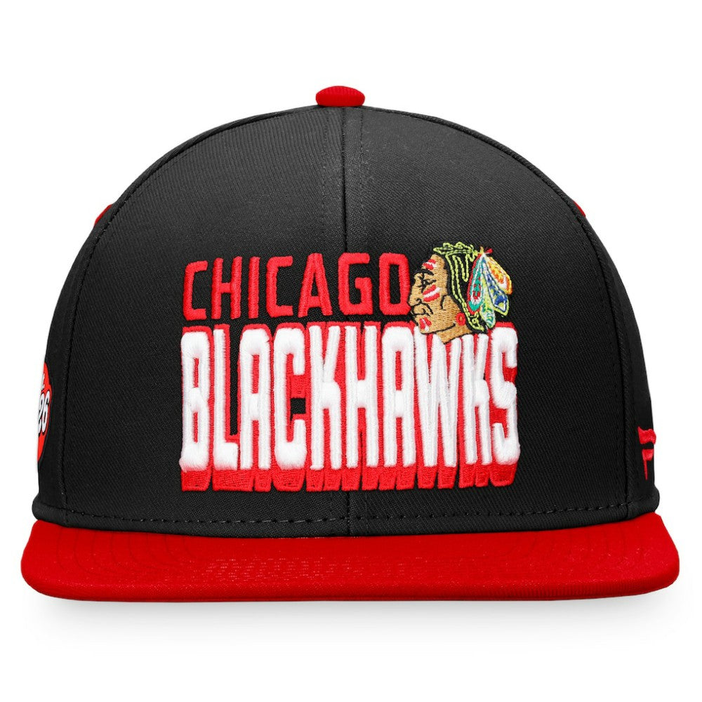 Chicago Blackhawks Fanatics Heritage Retro Two-Tone Snapback Hat