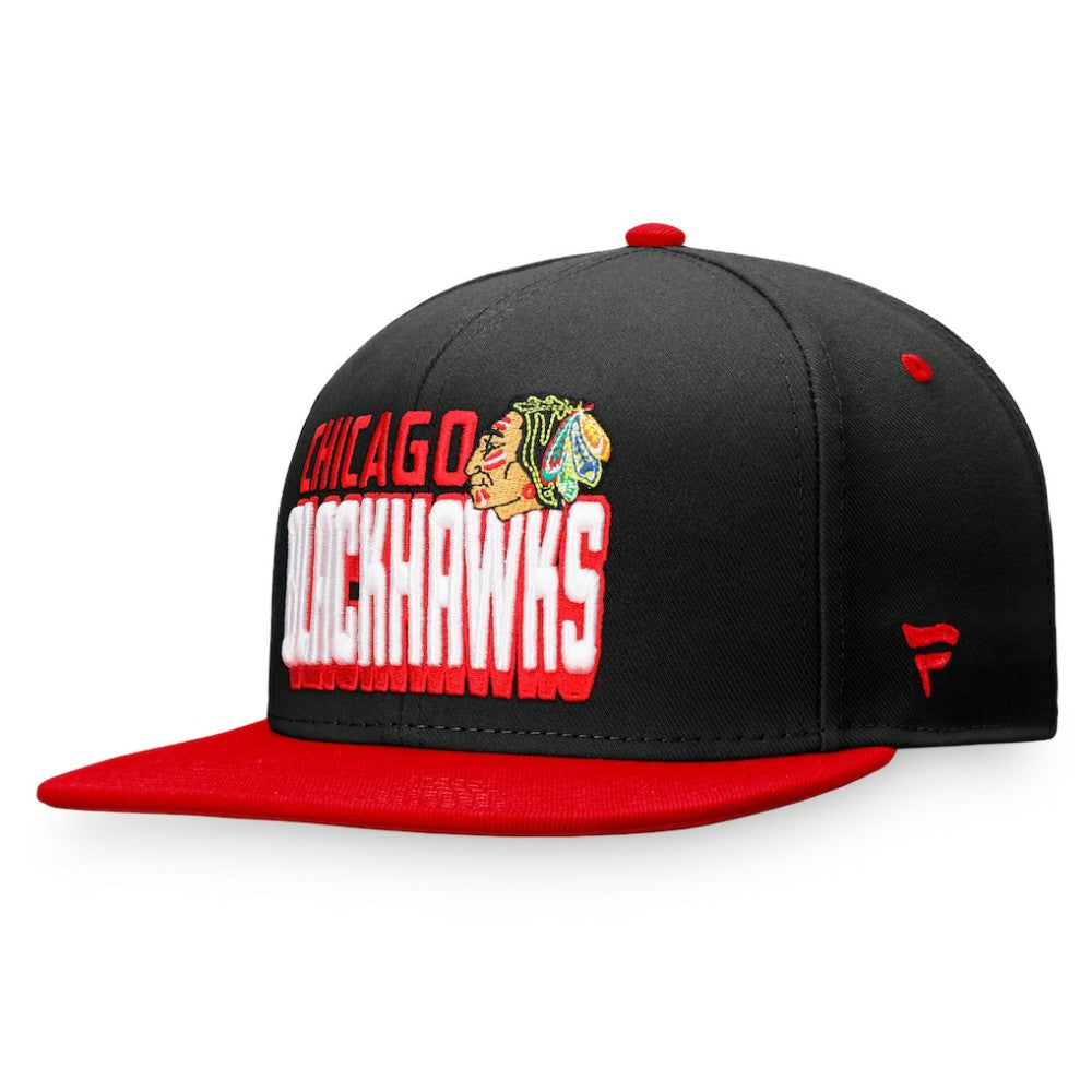 Chicago Blackhawks Fanatics Heritage Retro Two-Tone Snapback Hat
