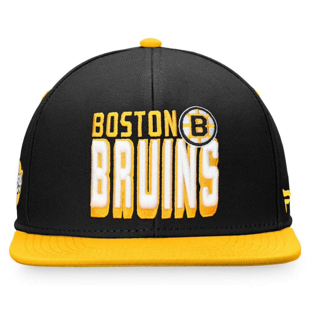 Boston Bruins Fanatics Heritage Retro Two-Tone Snapback Hat