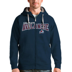 Colorado Avalanche Antigua Wordmark Victory Full-Zip Hoodie