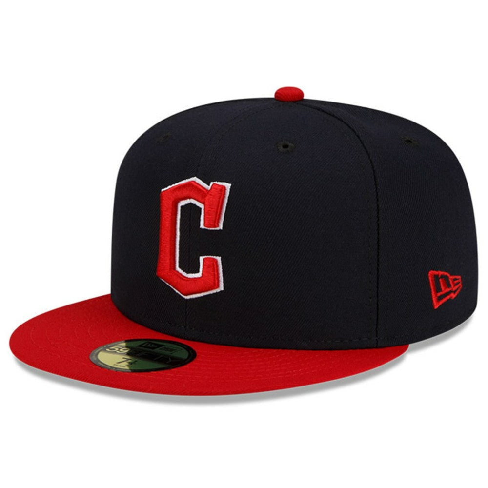 Cleveland Guardians Home Authentic Collection On-Field 59FIFTY Fitted Hat - Navy/Red | New Era