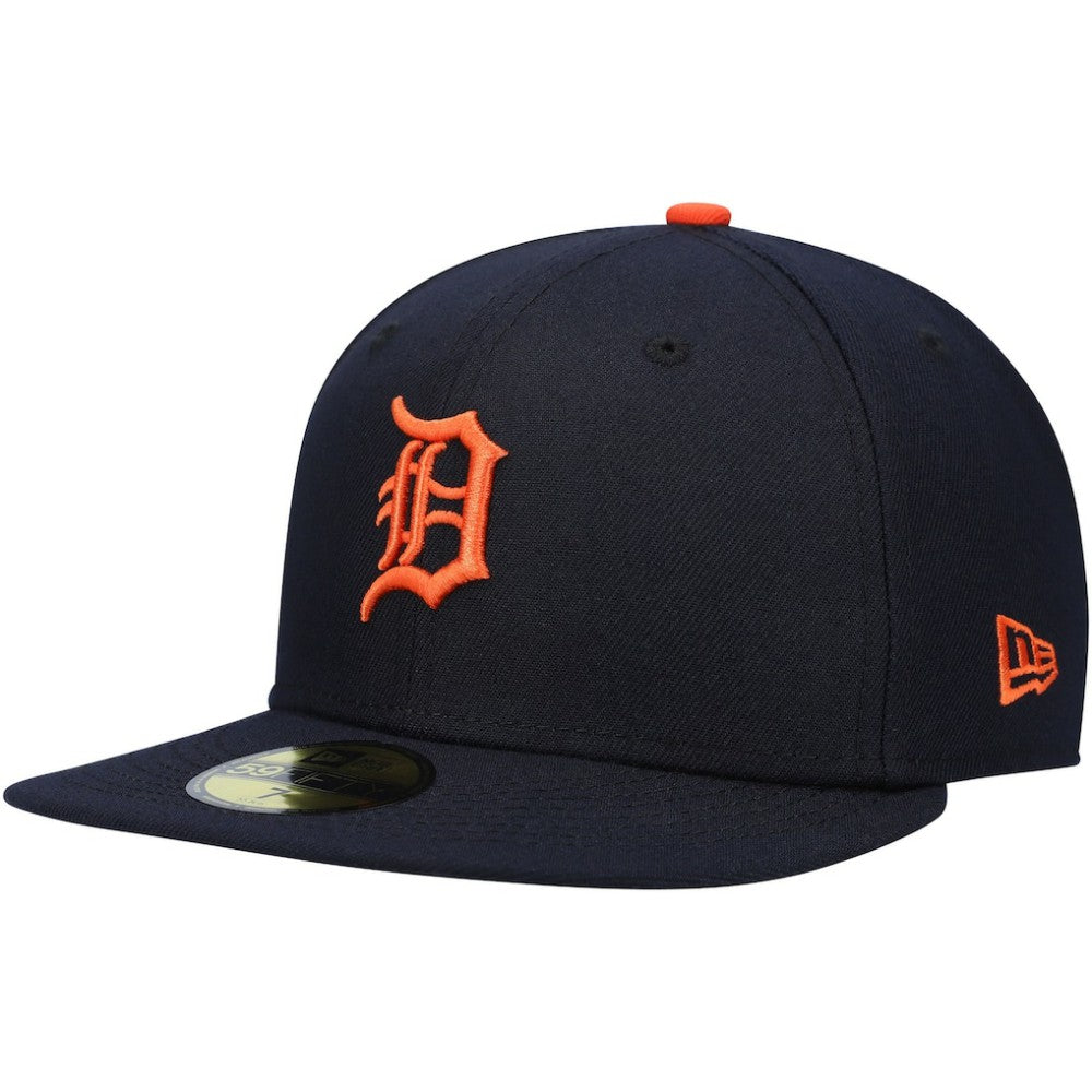 Detroit Tigers Authentic Collection On-Field Road 59FIFTY Fitted Hat - Navy | New Era