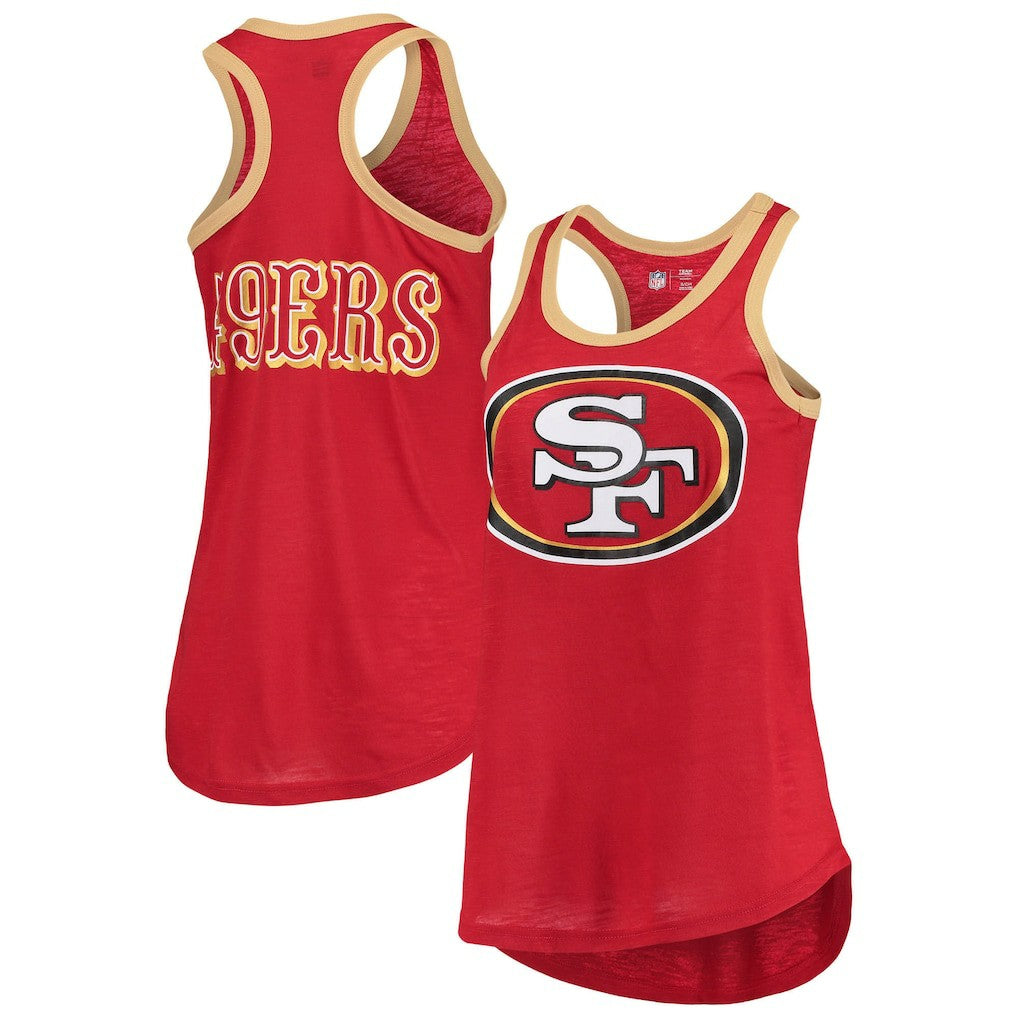 NFL San Francisco 49ers G-III 4Her by Carl Banks Women's Tater Burnout Tank Top