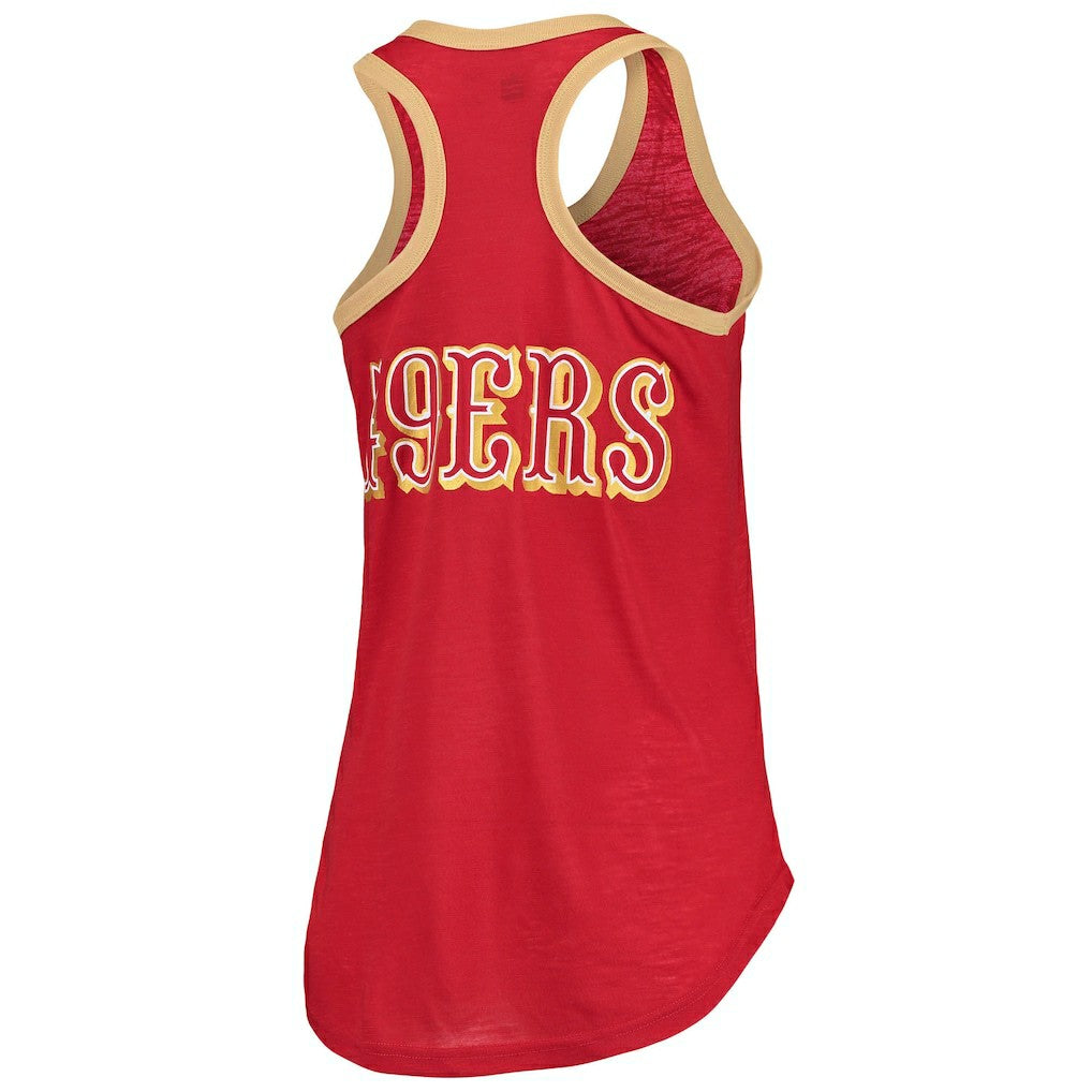 NFL San Francisco 49ers G-III 4Her by Carl Banks Women's Tater Burnout Tank Top