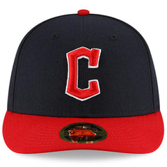 Cleveland Guardians Authentic Collection On-Field Home Low Profile 59FIFTY Fitted Hat - Navy/Red | New Era