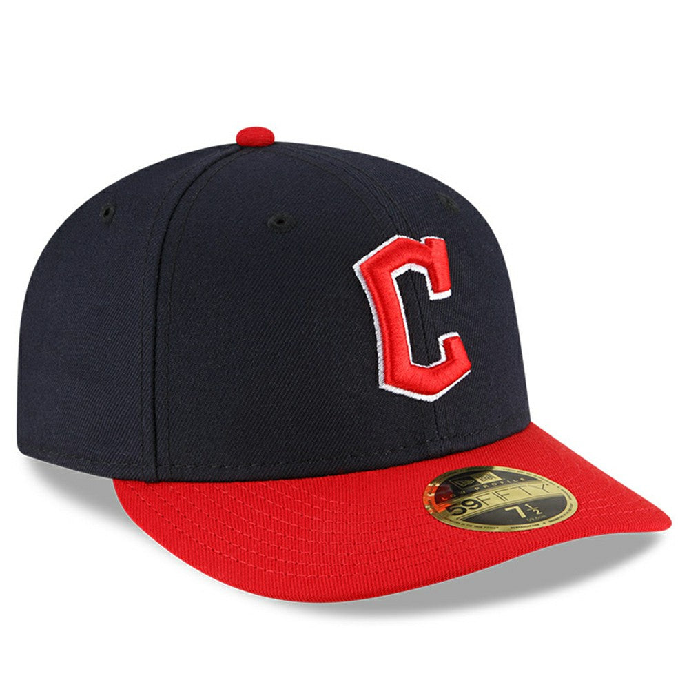 Cleveland Guardians Authentic Collection On-Field Home Low Profile 59FIFTY Fitted Hat - Navy/Red | New Era