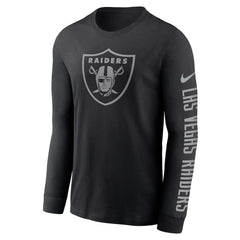 NFL Las Vegas Raiders RFLCTV Name and Logo T-Shirt