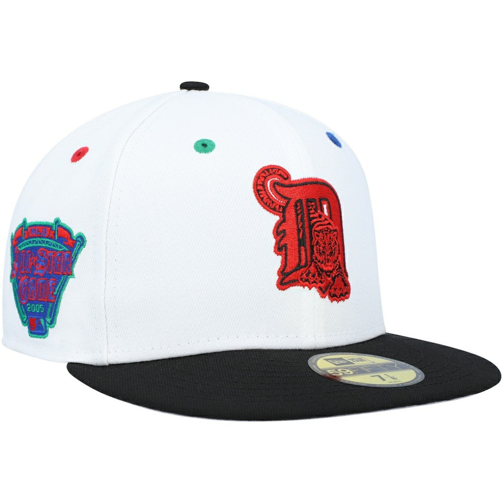 Detroit Tigers 2005 MLB All-Star Game Primary Eye 59FIFTY Fitted Hat - White/Black | New Era