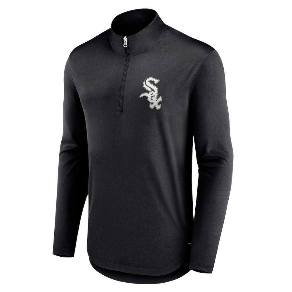 Chicago White Sox Tough Minded Lightweight Quarter-Zip Pullover - Black