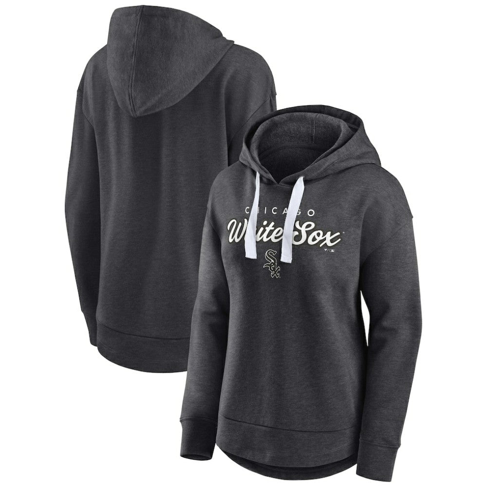 Chicago White Sox Women's Set to Fly Pullover Hoodie - Heather Charcoal