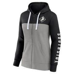 Chicago White Sox Women's Take The Field Colorblocked Hoodie Full-Zip Jacket - Black/Gray