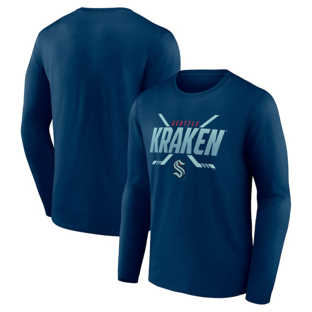 Seattle Kraken Fanatics Covert Long Sleeve T-Shirt