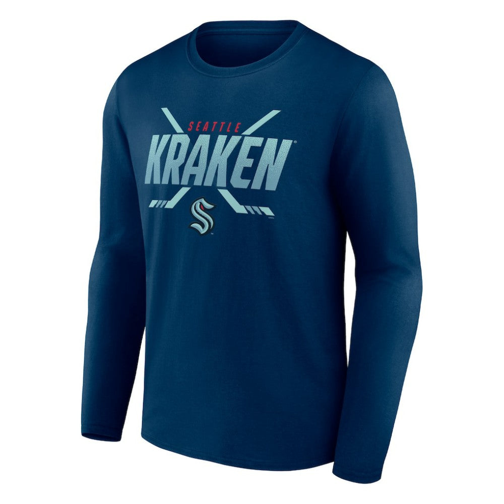 Seattle Kraken Fanatics Covert Long Sleeve T-Shirt