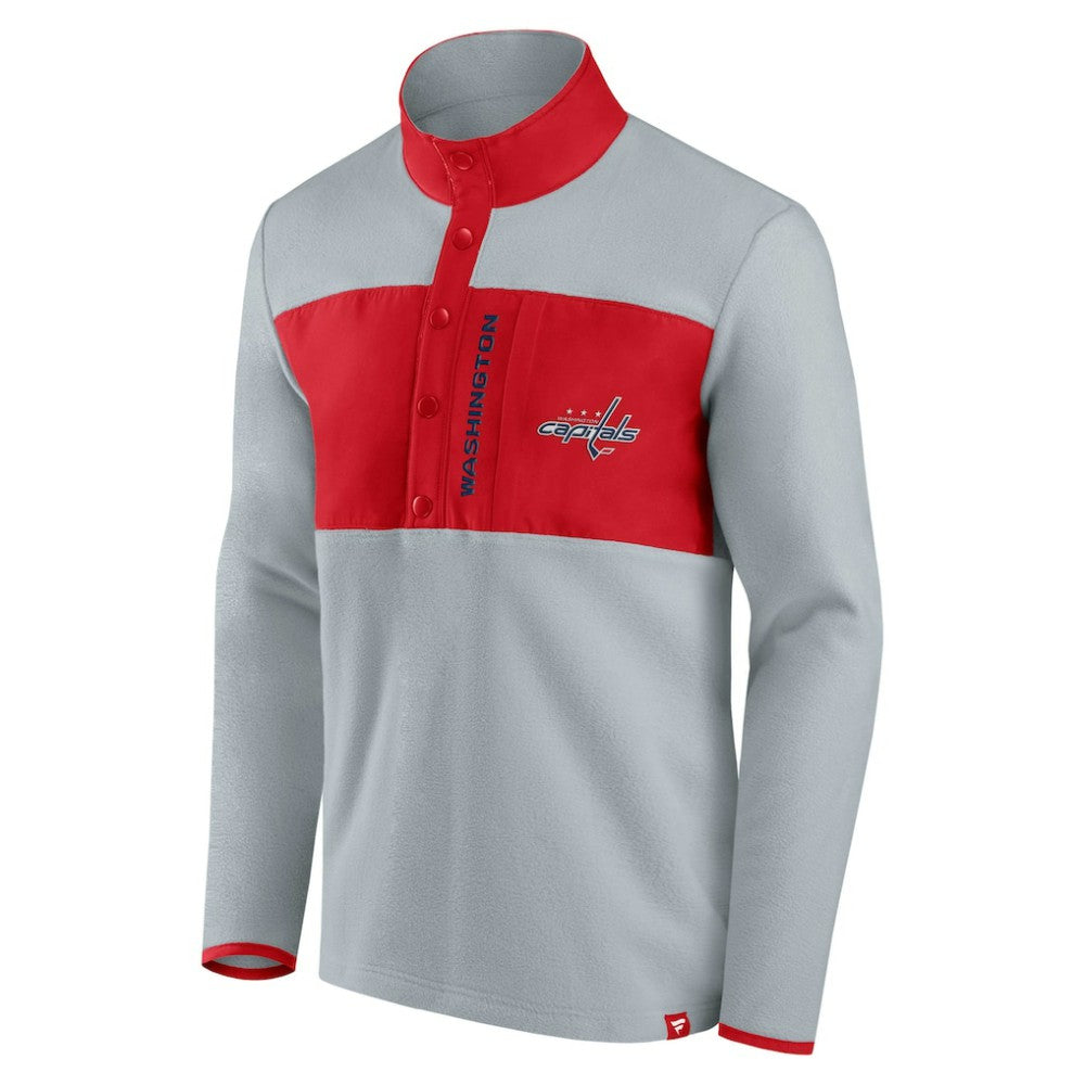 Washington Capitals Fanatics Hockey Polar Fleece Quarter-Snap Jacket