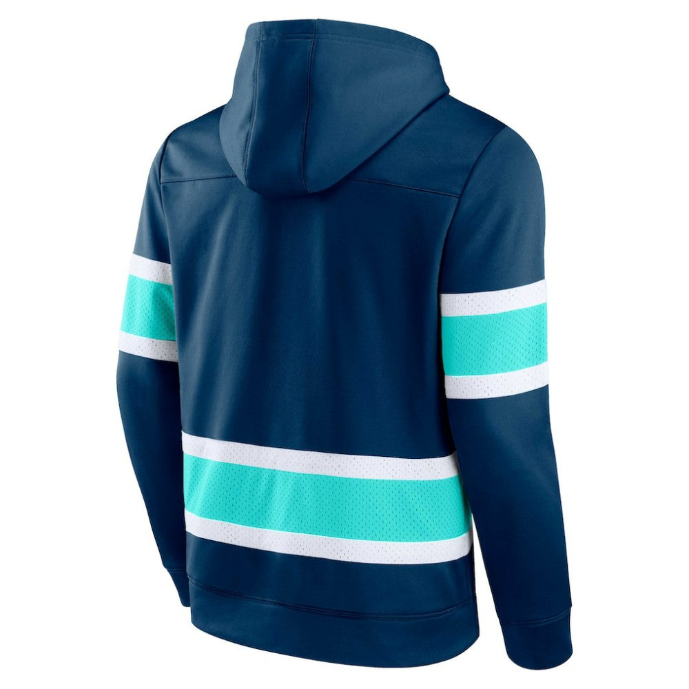 Seattle Kraken Fanatics Powerplay Warrior Pullover Hoodie
