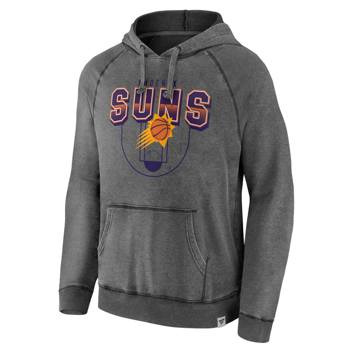 Phoenix Suns True Classics Vintage Snow Wash Raglan Pullover Hoodie - Gray | Fanatics shop