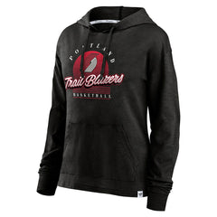 Portland Trail Blazers Women's Full Steam Slub Hoodie T-Shirt - Black | Fanatics cheap