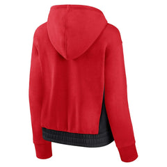 Chicago Bulls Women's Iconic Halftime Colorblock Pullover Hoodie - Red | Fanatics online